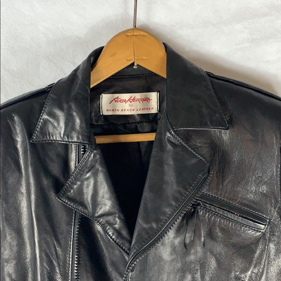 Alicia Herrera North Beach Leather Taupe Jacket - Picture 3 of 8